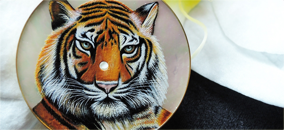 Tigre micro-peinture